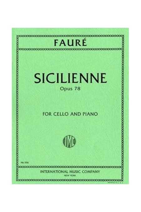 Faure, Sicilienne For Cello (IMC)