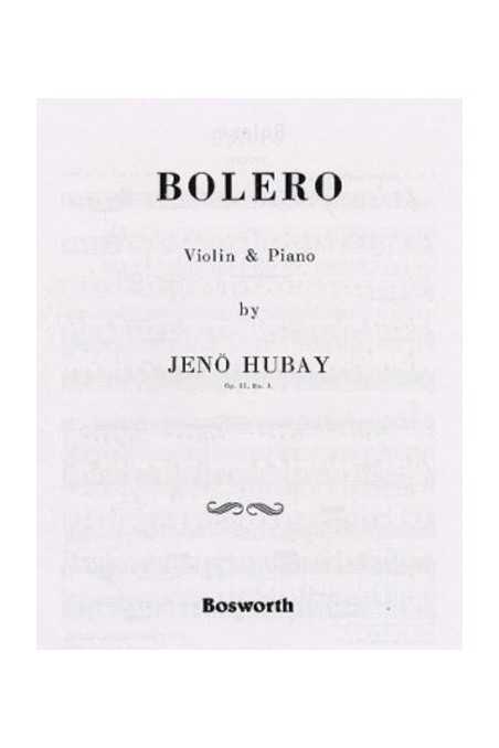 Hubay, Bolero For Violin And Piano (Bosworth)