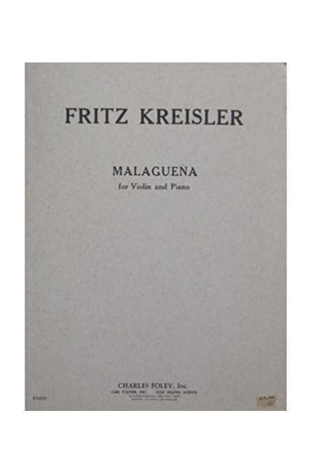 Kreisler, Malaguena For Violin And Piano