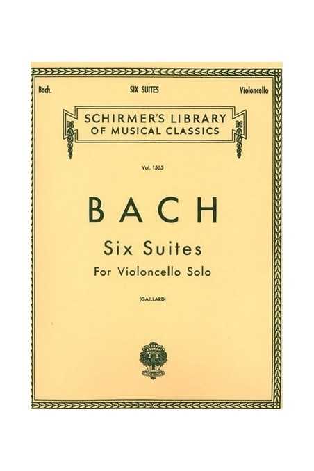 Bach, 6 Suites For Cello, Ed. Gaillard (Schirmer)