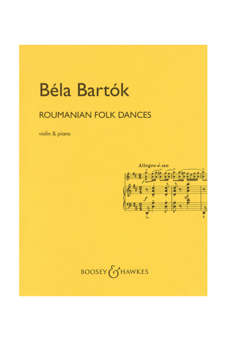 Bartok, Roumanian Folk Dances For Cello (Boosey And Hawkes)
