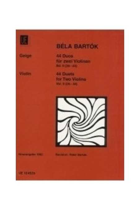 Bartok, 44 Duos for Two Violins Bk 2 (Universal)