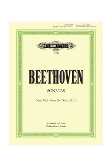 Beethoven, Cello Sonatas Op. 5 Op. 69 Op. 102 (Peters)