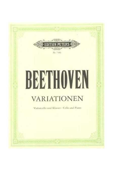 Beethoven, Variations For Cello (Peters)