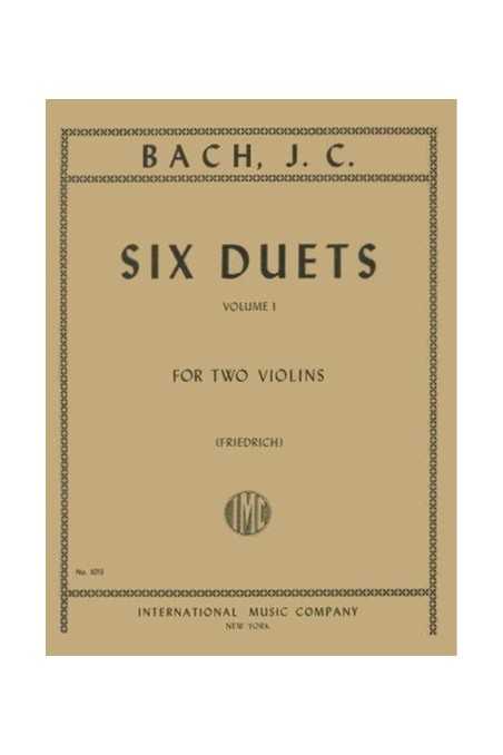 J.C. Bach Six Duets For Two Violins Vol. 1