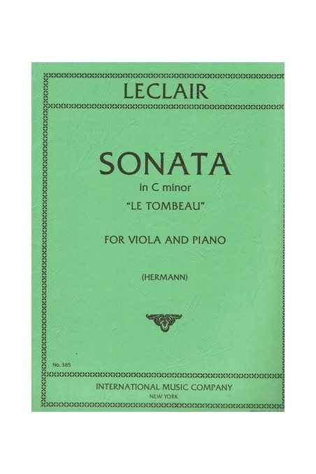 Leclair, Sonata In C Min 'Le Tombeau' For Viola (IMC)