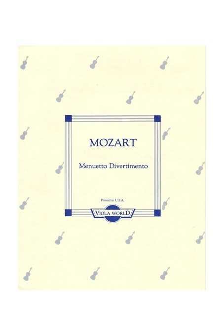 Mozart, Menuetto Divertimento For Viola And Piano (Viola World)