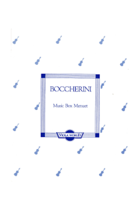 Boccherini, Music Box Minuet For Viola (Viola World)