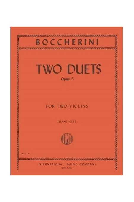 Boccherini Two Duets Op. 5 for Two Violins (IMC)