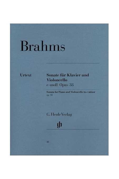 Brahms, Sonata In E Minor For Cello And Piano (Henle)