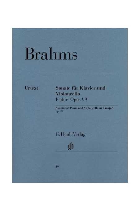 Brahms, Sonata In F Major For Cello And Piano Op.99 (Henle)