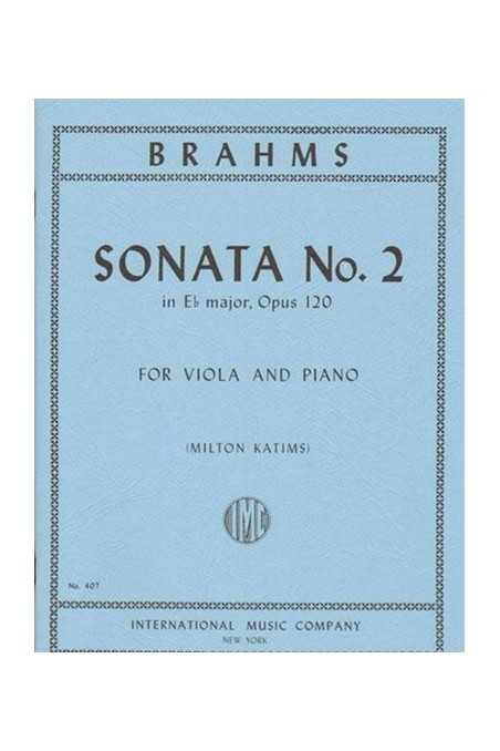Brahms, 2 Sonatas Op. 120 For Viola (Peters)