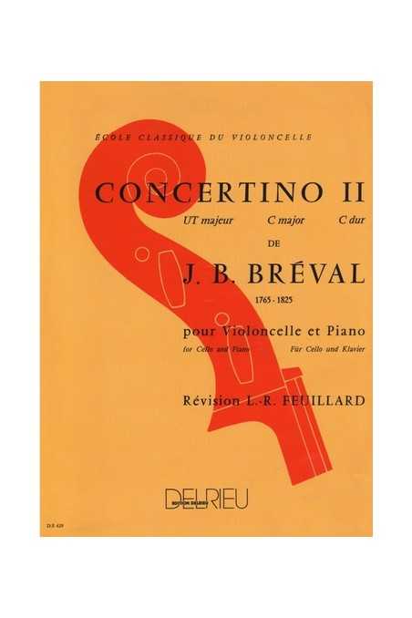 Breval, Concertino No 2 In C Major For Cello And Piano