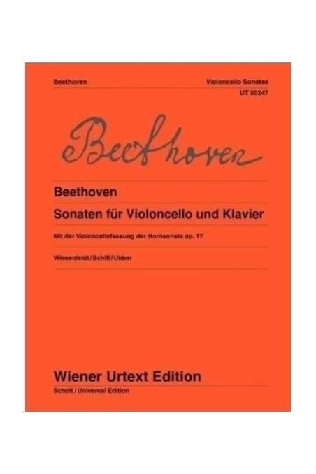 Sonatas For Violincello And Piano Beethoven (Schott/Universal)