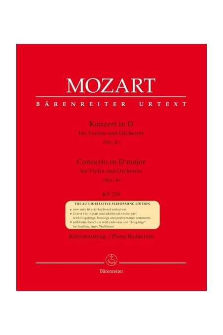 Mozart, Violin Concerto No 4 In D Major K218 (Barenreiter)