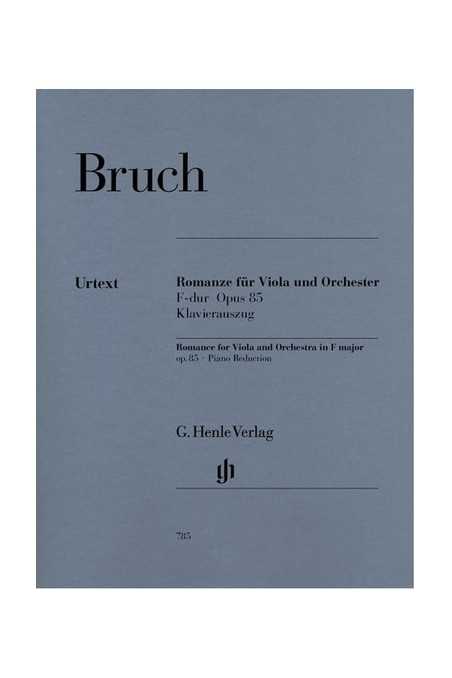 Bruch, Op. 85 Romance For Viola And Orchestra In F Major ( Henle)