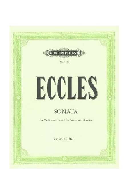 Eccles, Sonata In G Minor For Viola (Peters)