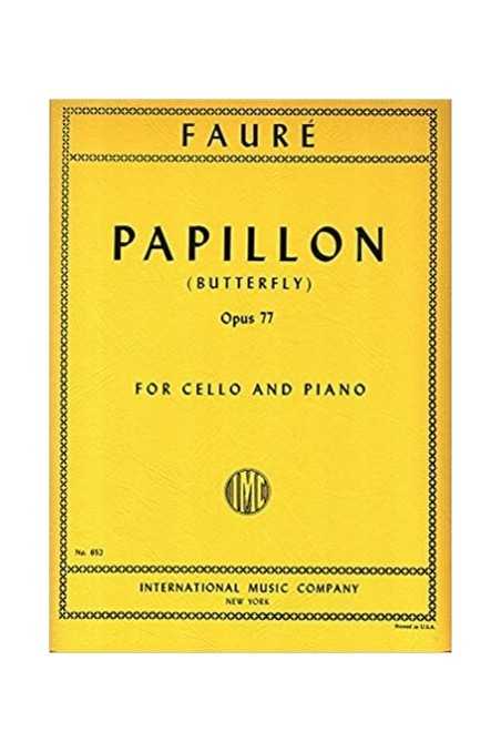 Faure, Papillon Op. 77 For Cello (IMC)