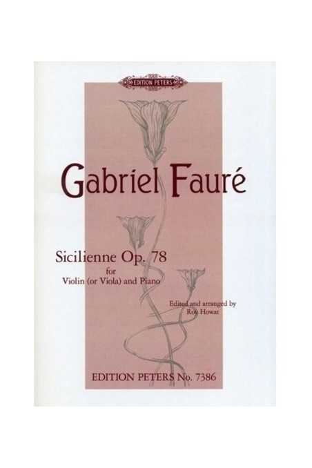 Faure Sicilienne Op.78 for Viola (Peters)