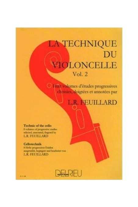 Feuillard, Technique For Cello Vl 2 (Delrieu)