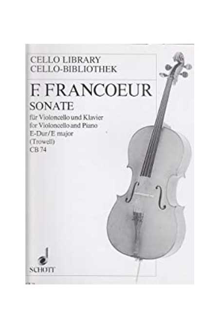 Francoeur, Sonata In E For Cello (Schott)