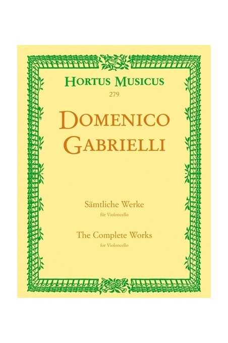 Complete Works For Cello By Gabrielli (Barenreiter)