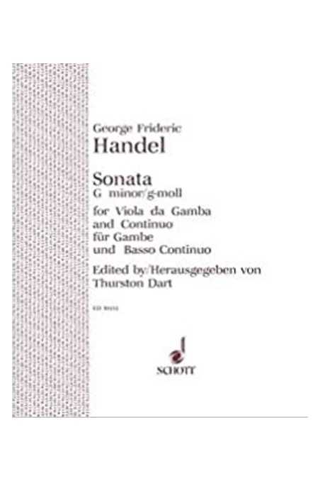Handel, Sonata In G Minor For Viola (Schott)