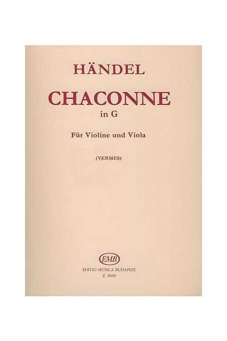 Handel, Chaconne In G For Violin And Viola (EMB)