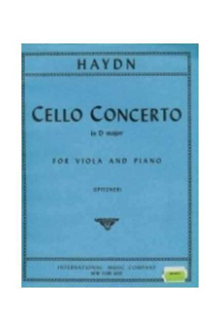 Haydn, Cello Concerto In D For Viola And Piano (IMC)