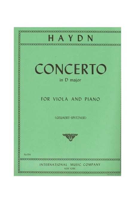 Haydn, Concerto in D major for Viola and Piano (IMC) Image 1