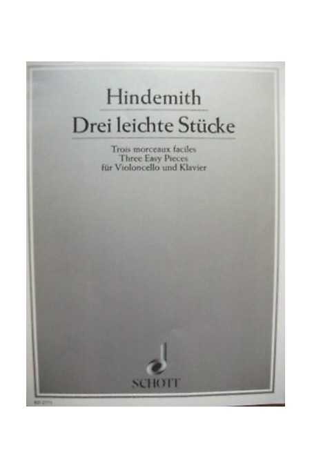 Hindemith, 3 Easy Pieces For Cello (Schott)