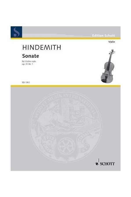 Hindemith, Sonata Op.31 No.1 for solo violin (Schott)
