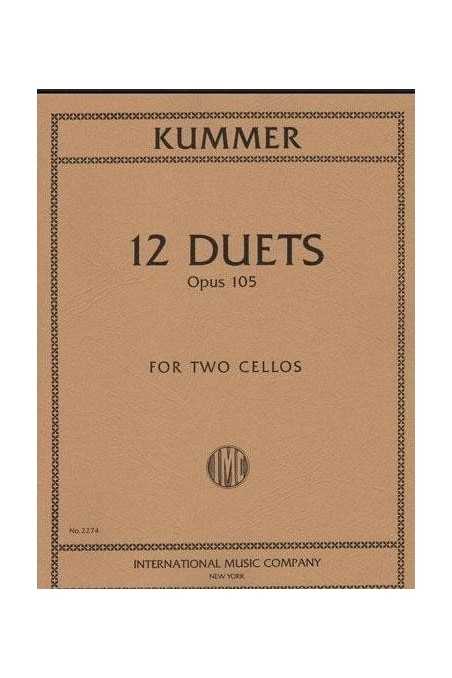 Kummer 12 Duets Op 105 For Two Cellos ( IMC)