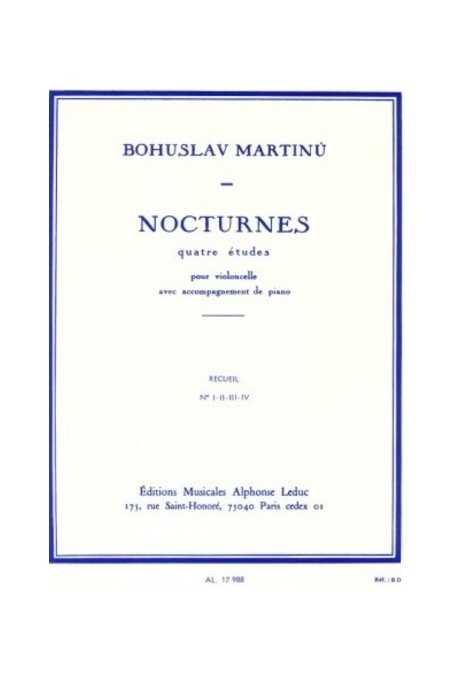 Martinu, Nocturnes For Cello (Leduc) for No1, 2, 3 and 4