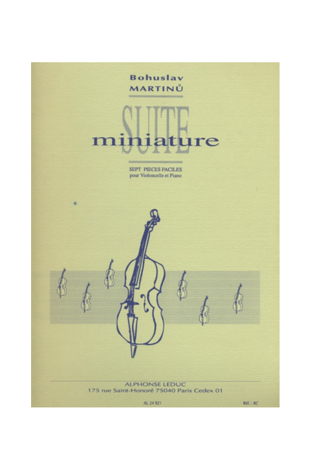 Martinu, Suite Miniature For Cello And Piano