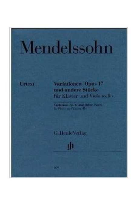 Mendelssohn Variations Op 17 & Other Pieces (Henle)