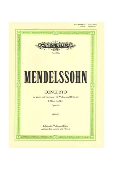 Mendelssohn, Concerto In E Min For Violin Op.64 (Peters)