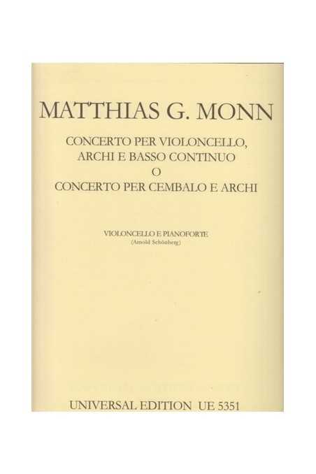 Monn, Concerto For Cello (Universal)