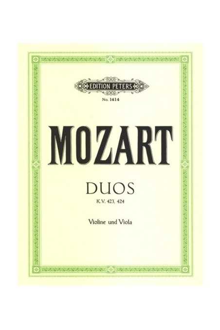 Mozart Duets For Violin And Viola KV423 And KV424 (Peters)