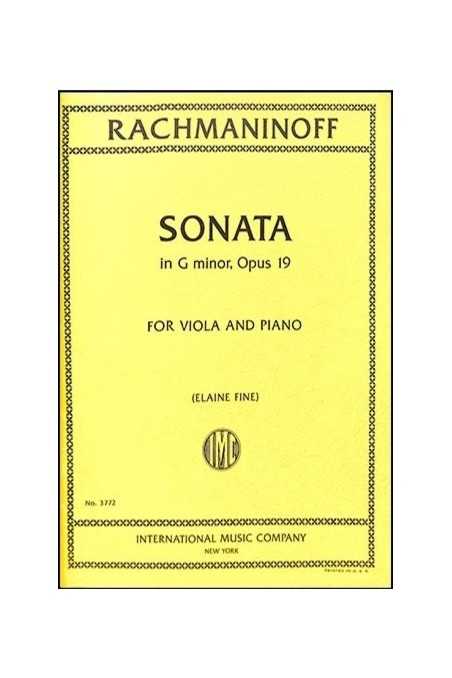 Rachmaninoff Sonata In G Minor Op.19 For Viola (IMC)