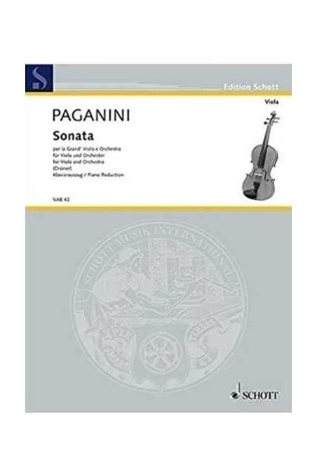 Paganini Sonata For Viola And Piano (Schott)