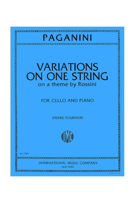 Paganini, Variations On One String - On A Theme By Rossini For C