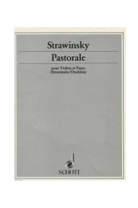 Stravinsky Pastorale For Violin (Schott)