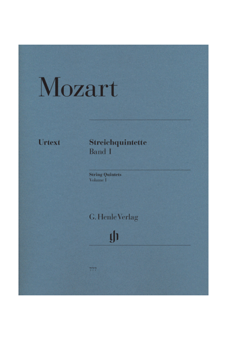 Mozart, String Quintets Vol. 1 (Verlag)
