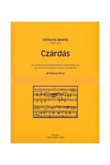 Monti, Czardas For String Orchestra (With Piano Accompaniment)
