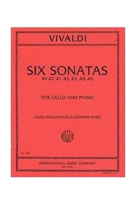 Vivaldi Six Sonatas For Cello And Piano (IMC)
