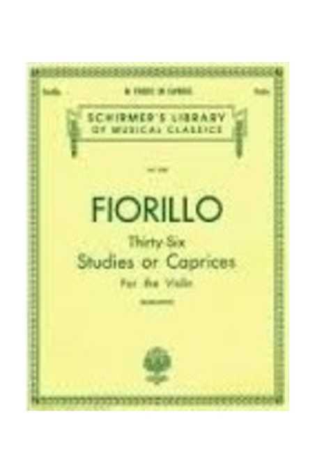 Fiorillo - Thirty-Six Studies or Caprices for violin (Schirmer)