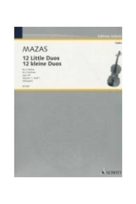 Mazas 12 Little Duos For 2 Violins Bk 1 (Schott)