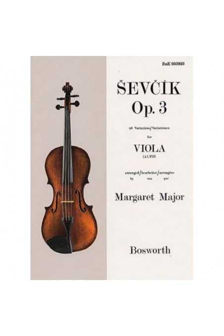 Sevcik, Op. 3 For Viola (Bosworth)