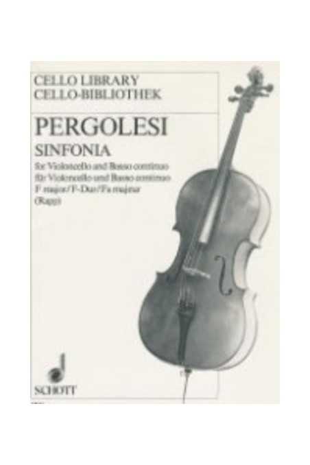 Pergolesi, Sinfonia In F For Cello (Schott)